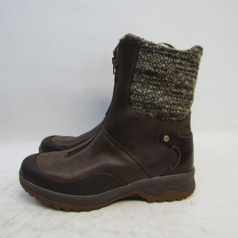Merrell Womens Size 6 Brown Leather Zip High Ankle Fashion Boots